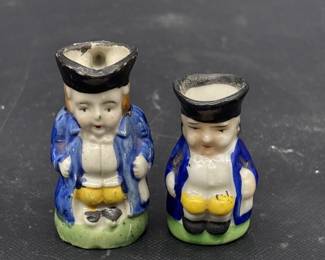 (2) Vintage Miniature Toby Jugs from Japan