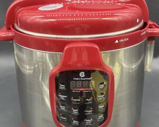 Cook's Essentials Red & Stainless Pressure Cooker