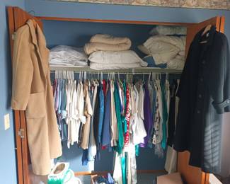 More clothes and bedding