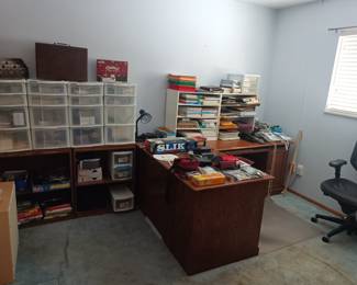 Desk and office stuff