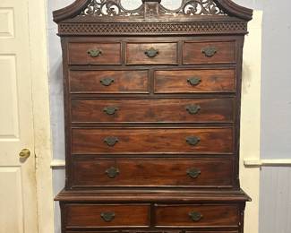 Chippendale-style highboy dresser
