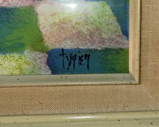 Painted metal artwork