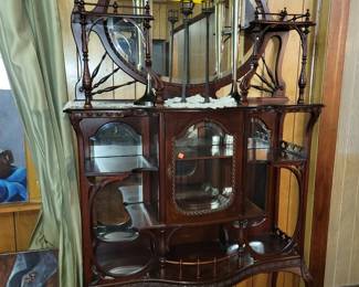 Antique etagere