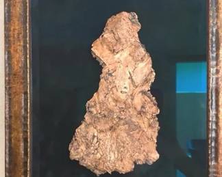 Framed, Mined Copper Piece