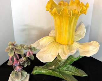 Vintage Royal Worcester Ruby Throated Hummingbird by Dorothy Doughty Floral