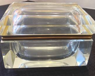 Thick Glass Hinged Box