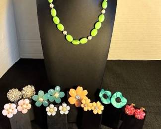 Pearl Stone Necklace, KJL, Replica Italy, Cilea Carucci Earrings