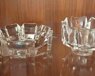 Orrefors Corona Crystal Bowls
