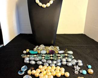 Misc Needs Repair KJL, Sterling, Faux Pearls