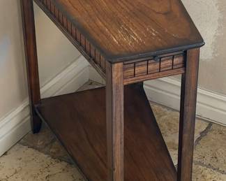 Rustic Cherry Wood Accent Table