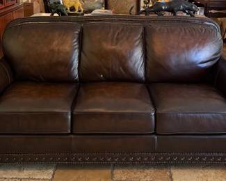 Brown Leather Sofa 2 Flexsteel