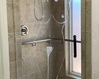 Custom Etched Marilyn Monroe Glass Door
