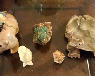 Native American Stone Frogs, Birds Bear