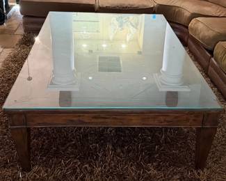 Theodore Alexander Castle Bromwich Antique Wood Coffee Table