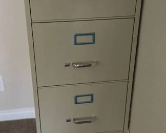 Metal 4 Drawer Locking File Cabinet