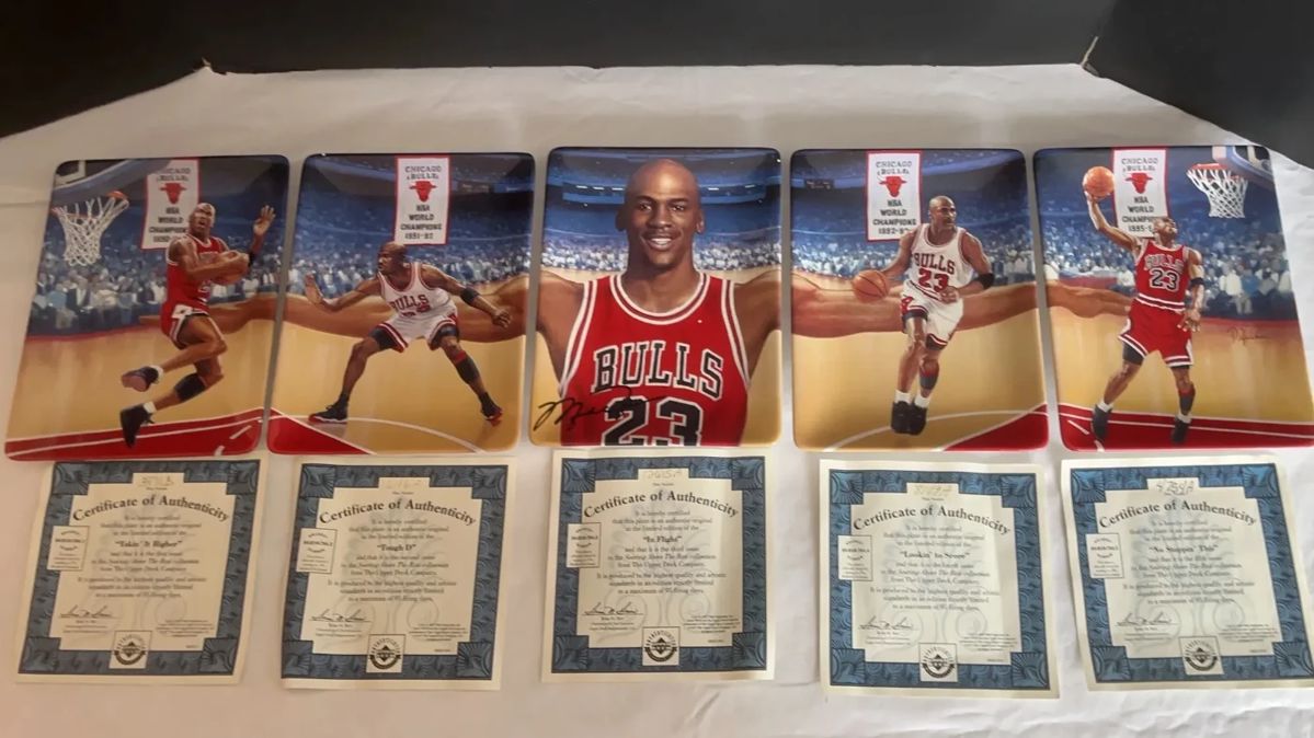 Michael Jordan Upper Deck In Flight Collector Plate Series