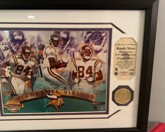 Randy Moss Photograph 24K Goldplated coin