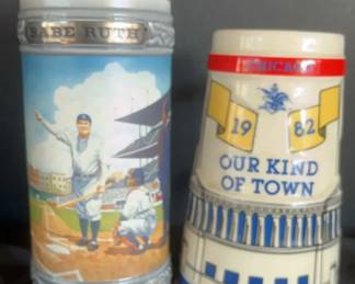 AnheuserBusch Sports Babe Ruth Soldier Field Steins