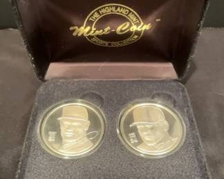 2 Highland Mint Sports Coins Cubs Sammy Sosa, Kerry Woods