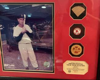 Ted Williams Signed Photo, Highland Mint series