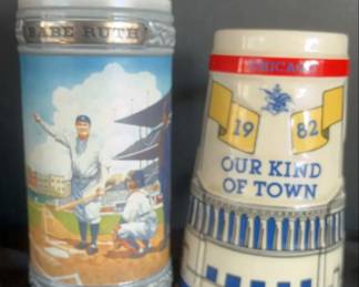 Babe Ruth & Soldiers Field steins