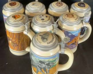 8 Budweiser Endangered Species Series Steins