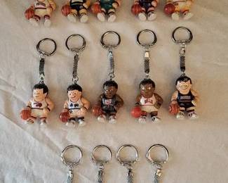 10 Lil Sports Brat NBA keychains 4 College FB