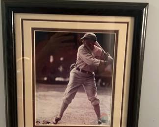 Shoeless Joe Jackson Photograph W 24K Gold Overlay Medallion Team Collector Pin