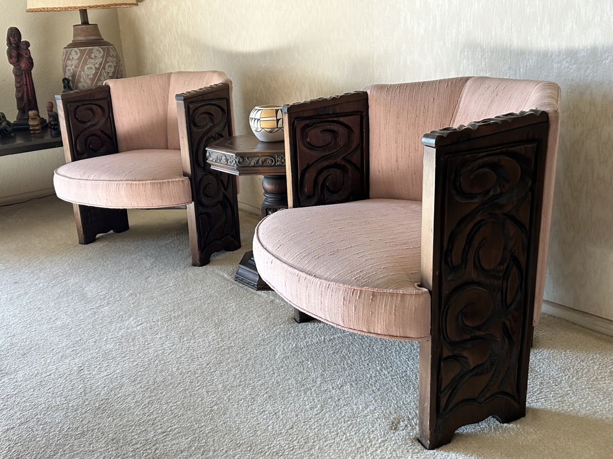 Vintage, Tiki Club chairs by Witco Decor.