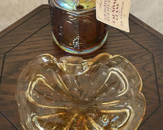 Carnival glass by Fenton.