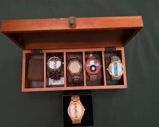 Wooden watches.