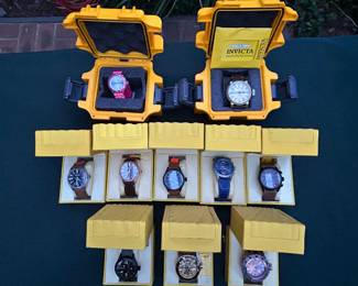 High end watches- Invicta, Lucien, Piccard, Stauer and more !!