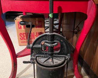 Antique sausage/ apple cider press