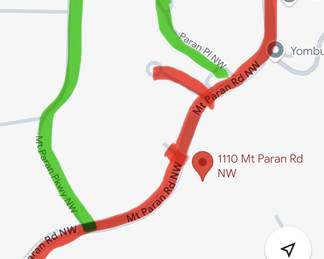 Parking allowed on green areas only!