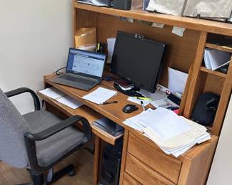 Desk and office chair