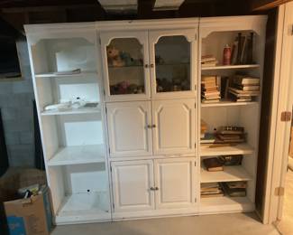 Three piece cabinet/bookshelf