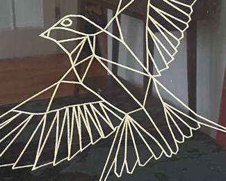 R22 - $10. IKEA Bird Wall Art. Measures 22.25" square. Still new in package.