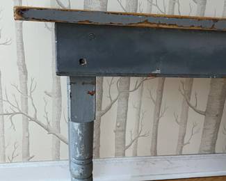 R20 - $75. Small primitive table, slate blue finish
Measures 36”W x 21”D x 27”T