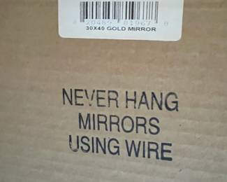 R11 - $95. Large Wall Mirror. Measures 47.25" x 37.25". Can be hung in either direction.