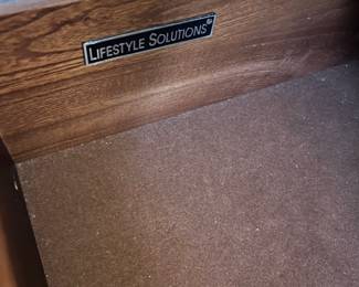 R17 - $40. Single Nightstand. Measures 21.75" wide x 17.25" deep x 26.5" tall. Drawer slides easily - very good condition.