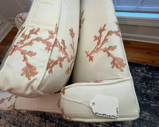 R31 - $150. Furnitureland South Arm Chair. Measures 31" wide x 34" deep x 18.25" floor to seat x 35" tall.