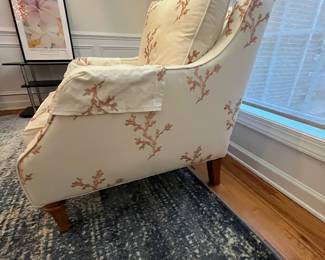 R31 - $150. Furnitureland South Arm Chair. Measures 31" wide x 34" deep x 18.25" floor to seat x 35" tall.