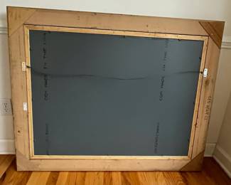 R12 - $125. Large Wall Mirror that can be hung in either direction. Measures 49" x 39". Excellent Condition.