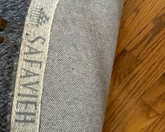 R39 - $50. 7' Round Wool Safavieh "Marbella" Rug. Does show some signs of wear but lots of life left!