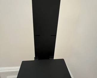 R33 - $40. Black Spine Bookcase. Metal. In very good condition.