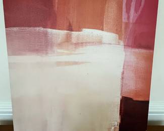 R19 - $25 PAIR. Canvas wall prints. Each measures 20" square.