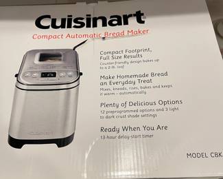 R35 - $65. Cuisinart Compact Automatic Bread Maker. New in Box!