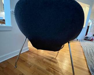 R16 - $850. Wool "Womb Chair" Measures 36" wide x 40" deep x 36" tall. Ottoman measures 24" x 20" x 16" tall. Very minor pilling on the arms. Very sturdy and Heavy.