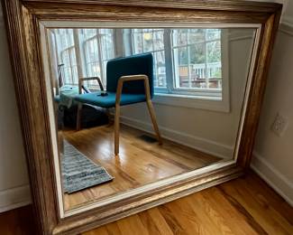 R12 - $125. Large Wall Mirror that can be hung in either direction. Measures 49" x 39". Excellent Condition.