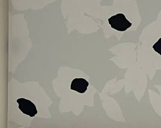 R4 - $25. Large Framed Fabric Wall Art.